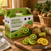 Boîte cadeau alimentaire personnalisée avec poignée pour boulangerie, salon de thé, magasin de fruits, vente au détail, emballage de fruits pour marque locale