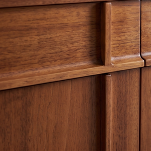 Midcentury Modern Solid Wood <b>Sideboard</b> Eco-Friendly Durable Handmade <b>Storage</b> for Living Room Villa Apartment Basement - Product Image 4