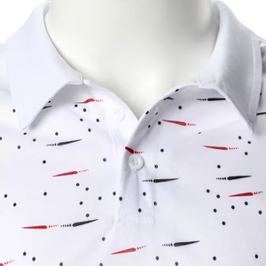 Polo personnalisé respirant et à séchage rapide, polos de golf sublimés pour hommes - Product Image 3