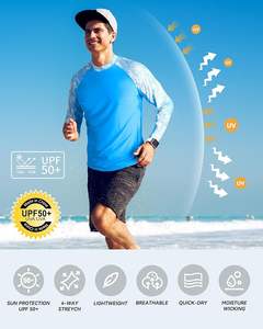 Camiseta de Compresión para Hombre de Alta Calidad OEM, Ajuste Delgado, Poliéster/Nailon, Manga Larga, Secado Rápido, Antibacteriana, Anti-UV, Cómoda y Transpirable - Product Image 4