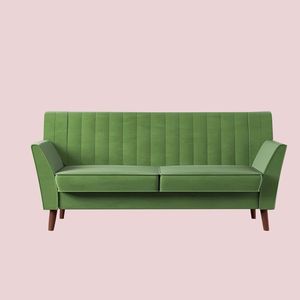 57.9\" Flared Arm Loveseat with Velvet Elegant Living Room Sofa - Product Image 3