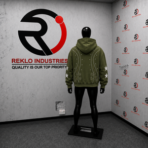 CASUAL OLIVE ZIP UP HOODIE URBAN FASHION HEAVYWEIGHT LOOSE FIT HOODIE RELAXED FIT PREMIUM STREETWEAR PREMIUM STREETWEAR COMFY ST - Product Image 4