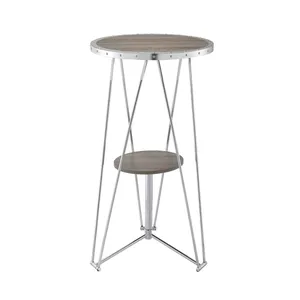 Table basse moderne en métal pour patio avec plateau en verre trempé et base robuste, table basse moderne en métal pour intérieur avec finition premium - Product Image 1