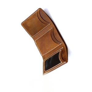 Men's Vintage Leather Trifold <b>Wallet</b> Multi Card Slots ID Window Pocket <b>Cash</b> Billfold Compact Purse Organizer High Quality Soft - Product Image 3