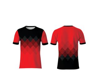 เสื้อยืดพรีเมียม 100% โพลีเอสเตอร์ แบบลำลอง ถักทอ ระบายอากาศได้ดี แห้งเร็ว พิมพ์ลายทั่วตัว คอโอ แขนสั้น พิมพ์ลายโลโก้ด้านหน้า - Product Image 1