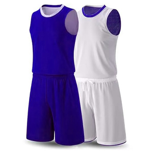 Custom Reversible Basketball Uniform Set Unisex Sleeveless Quick Dry Moisture Wicking 100% Polyester Basketball Jersey and Short - Product Image 6