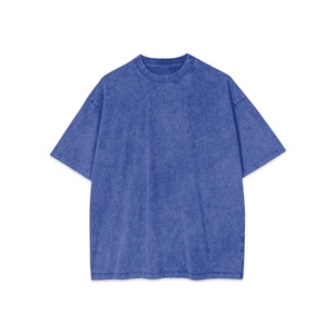 เสื้อยืดโอเวอร์ไซส์สไตล์วินเทจฟอกสีแบบแอซิดวอชสำหรับผู้ชาย ผ้าฝ้าย 100% และโพลีเอสเตอร์ เสื้อยืดฟอกสีแบบแอซิดวอชขายส่ง - Product Image 4