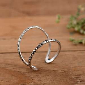 SHYAM JEWELRS Anillo ajustable de plata de ley 925 para soporte de deformidad de cuello de cisne y boutonniere - Product Image 4