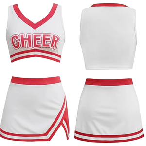 Uniformes de cheerleading personnalisés confortables Glamour Plus, nouveau style, uniformes de cheerleading sublimés personnalisés - Product Image 1