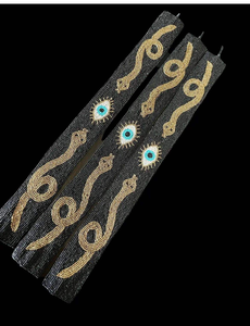 Correa para el Cuello con Cuentas de Vidrio Moradas Ziyan Handicraft, Diseño de Ranas TCU, con Cierres Metálicos, Ecológica - Product Image 6