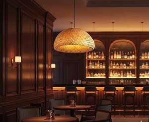 Pantalla de Lámpara Colgante de Bambú Minimalista Moderna, Tejida Naturalmente, para Decoración del Hogar, Venta al por Mayor, Fabricada por KingCraftViet - Product Image 6