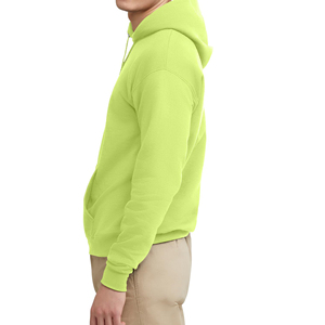 Sudadera con Capucha Verde Lima para Hombre, Corte Regular, 100% Algodón Tejido, Estilo Casual, para Otoño - Product Image 4