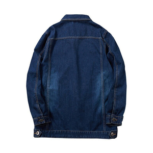 Veste en jean tendance pour homme, style printemps, déchirée, coupe-vent à col rabattable - Product Image 5