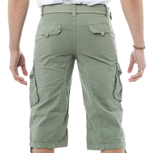 Shorts cargo vintage pour homme, six poches, coupe classique, tissé, pour l'été, usage extérieur, finition délavée, collection de haute qualité pour homme - Product Image 6
