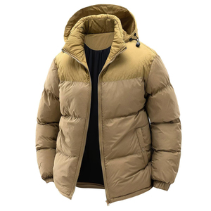 Chaqueta Acolchada Gruesa Impermeable con Cuello Alto Clásico de Invierno, Diseño OEM ODM Personalizado, Camuflaje, Cierre Largo Informal para Hombre - Product Image 2