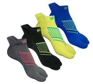 cushioned breathable low cut running sports tab socks for men