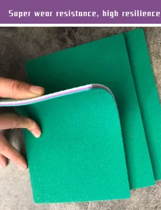 Piso de vinil sintético em pvc com padrão de pedras preciosas cor verde para quadra de badminton piso esportivo em PVC