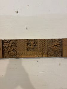 Panel de Madera de Teca Vintage con Grabado Fino, Estilo Moderno de Mediados de Siglo, Artesanía, Decoración de Pared para Hogar u Oficina, Muebles de Exterior - Product Image 4