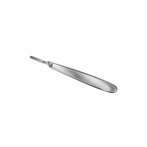 Instrumento Quirúrgico Manual # 4 Mango de bisturí de acero inoxidable con agarre antideslizante para procedimientos médicos Bisturí 4 - Product Image 1
