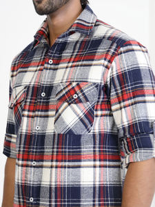 Camisa de Manga Larga de Algodón para Hombre, Ropa Funcional para Exteriores al Mejor Precio, Franela a Cuadros Tartán, Compre Directamente del Proveedor - Product Image 5