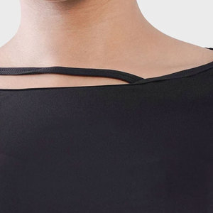 Ropa Deportiva para Mujer, Camiseta de Manga Larga con Dobladillo Curvo, Ropa de Entrenamiento Personalizada, Cuello Ancho, Ajuste Ceñido, Transpirable - Product Image 4