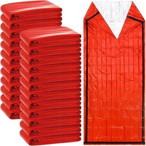 Lot de 24 sacs de survie thermiques portables légers, couvertures de bivouac d'urgence pour le camping en tente, sacs de couchage épais et pratiques - Product Image 1