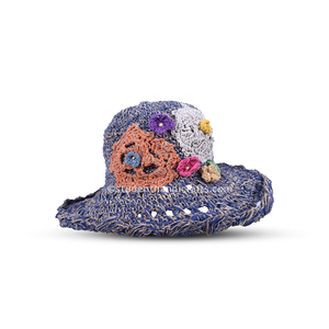 Chapeau en tricot fleuri pour promotions, casquette douce et élégante - Product Image 1