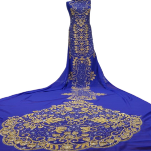 La tradition intemporelle : Dernière collection de robes de mariée somaliennes somptueuses avec des pierres de haute qualité et un tissu en satin de soie - Product Image 3
