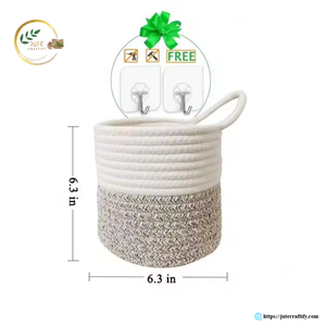 Couverture de pot en jute de style rustique – Jardinière en fibres naturelles faite à la main pour la décoration intérieure et extérieure - Product Image 2