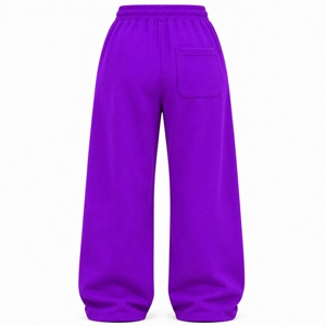 Wide Leg Lounge <b>Sweatpants</b> <b>For</b> <b>Women</b> Soft Fleece Jogger Pants Oversized Relaxed Fit Drawstring Waist Cotton Blend Casual Bottoms - Product Image 2