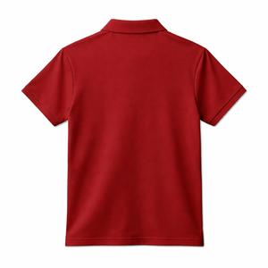 Camiseta Polo Roja Lisa con Logotipo Personalizado Bordado, Camiseta Polo para Hombre, Proveedor de Fábrica al por Mayor - Product Image 2