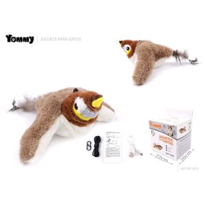 Juguete Vibrador para Gatos Yommy, Pájaro de Peluche Interactivo de 22 cm para Gatos - Product Image 1
