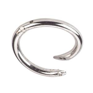 Anneau de nez réglable réutilisable en acier inoxydable pour bétail, modèle BNR 04, 5 mm, poli, pour le contrôle du bétail - Product Image 1