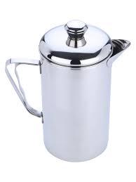 Carafe à eau en acier inoxydable de qualité supérieure avec couvercle pour la maison, la cuisine, le bureau, la table à manger - Product Image 4