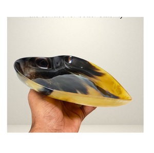Bandeja de Servir Rectangular de Cuerno de Búfalo con Diseño de Corazón Rústico para Boda, Vajilla para Frutas, Precio Bajo - Product Image 1
