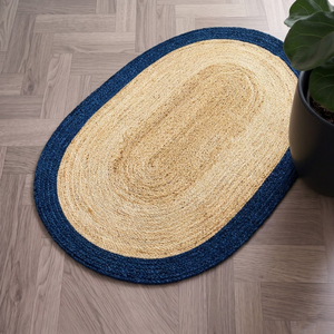 Alfombra de Yute 100% Orgánico Trenzada a Mano al por Mayor, 2x3 pies, Estilo Bohemio, Ecológica, Antideslizante, de Pelo Corto y Grosor Medio - Product Image 3