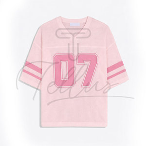Wholesale Men's Stylish Boxy Stock Mesh T-Shirt Loose Fit with Custom <b>Logo</b> Fashionable Boxy Mesh T-Shirt - Product Image 4