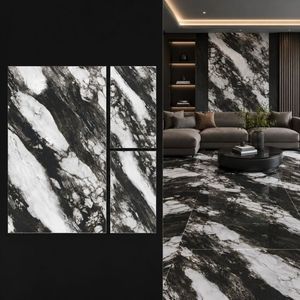 กระเบื้องปูพื้นพอร์ซเลนด้าน ARTIC BLACK ขนาด 800x800 มม. ดีไซน์แบบชนบท สำหรับใช้งานภายนอกอาคาร โรงแรม ป้องกันแบคทีเรีย กันลื่น ทนกรด - Product Image 1