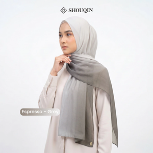 SHOUQIN Écharpe en mousseline dégradée Aurora, bicolore, fluide, douce, légère et respirante, foulard musulman uni, châle - Product Image 5