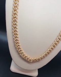 Collar de Cadena Premium con Diamantes de Moissanita, Estilo Cubano, Joyería Hip Hop de Lujo, Accesorio de Moda Masculina para Cumpleaños - Product Image 2