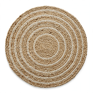 Panier de rangement rond en jute écologique avec poignées, design moderne pour le stockage alimentaire, exportation du Bangladesh - Product Image 2