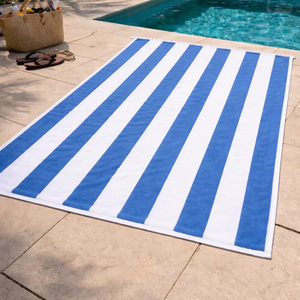 Toalla de Piscina Premium con Rayas Estilo Cabana, 100% Algodón, Gruesa y Absorbente, para Resort o Playa, Cualquier Color, Logotipo Personalizado, Suministros para Hoteles al por Mayor - Product Image 3