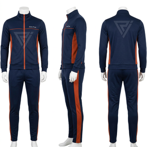 Unisex Green Tracksuit Set <b>Full</b> <b>Zip</b> <b>Sweatshirt</b> Jogger Pants Solid Color Sporty Style Autumn Wear Breathable Polyester Material - Product Image 4
