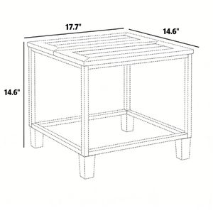 Tavolino da esterno marrone per terrazza e giardino - Solo tavolo - Product Image 6