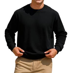 ผู้ผลิต <span class=keywords><strong>OEM</strong></span> เสื้อสเวตเชิ้ตคอเต่าผ้าฝ้าย 430GSM พิมพ์ลายดิจิทัลตามสั่ง พร้อมซัพพลายเออร์ปกเสื้อแบบริบ - Product Image 5