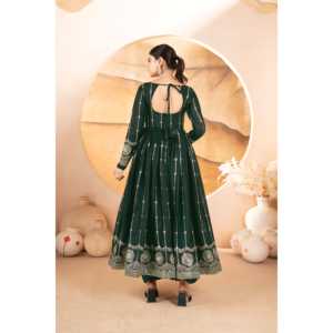 Beautiful Anarkali <b>Modest</b> <b>Sets</b> for Parties Includes Pent and Dupatta - Product Image 5