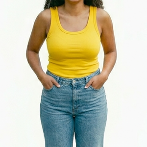 Camiseta sin mangas flexible y elegante para mujer, estilo moderno para exteriores - Product Image 1