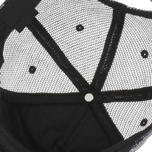 Casquette Trucker Blanche avec Maille Noire, Décoration Perles, Tissu Dentelle, Impression par Sublimation – Ajustable, Unisexe, Toutes Saisons - Product Image 6