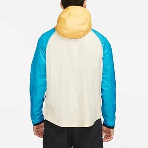 Veste softshell pour homme, dernière tendance, à blocs de couleur, à capuche, zippée, résistante à l'eau, coupe-vent pour la randonnée en plein air, coupe régulière, toutes saisons - Product Image 4