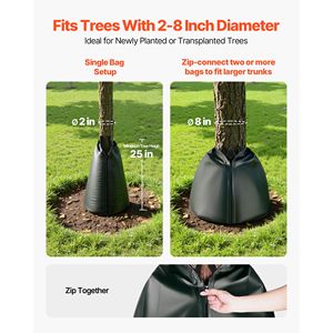 Confezione da 4 Sacchi per Irrigazione Alberi Resistenti da 20 Galloni, Rilascio Lento 3-4 Ore, Accessori per Irrigazione a Goccia in PE per Alberi - Product Image 4